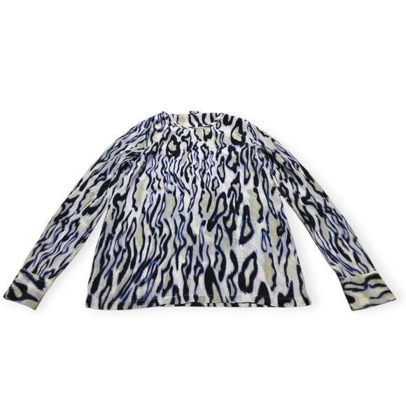 Equipment Tops - Equipment Silk Animal Print Pullover Blouse